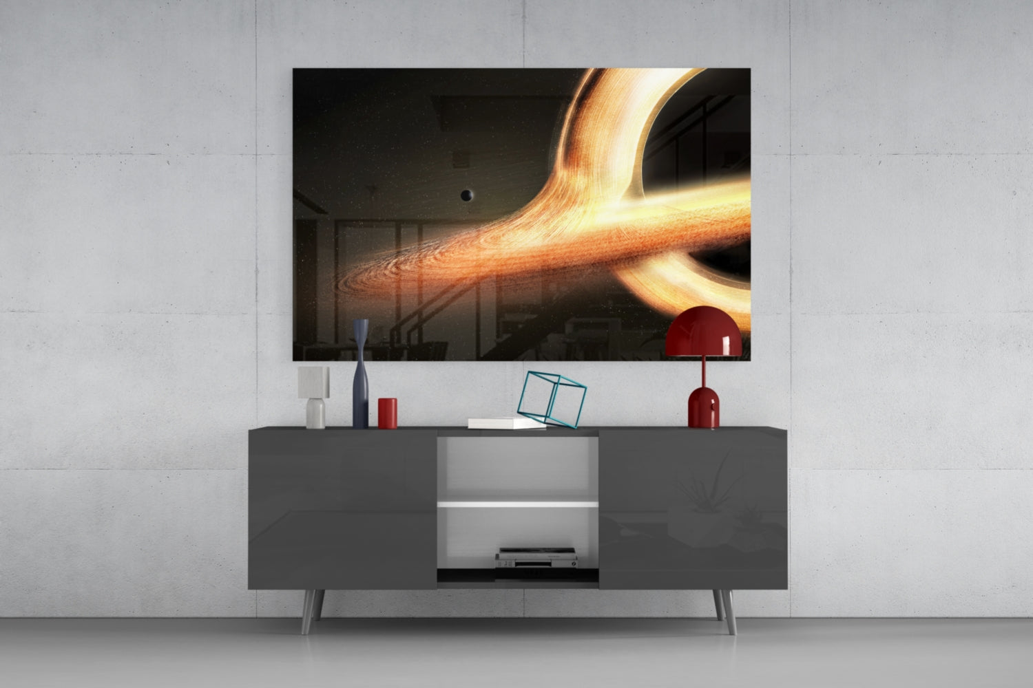 Space Glass Wall Art