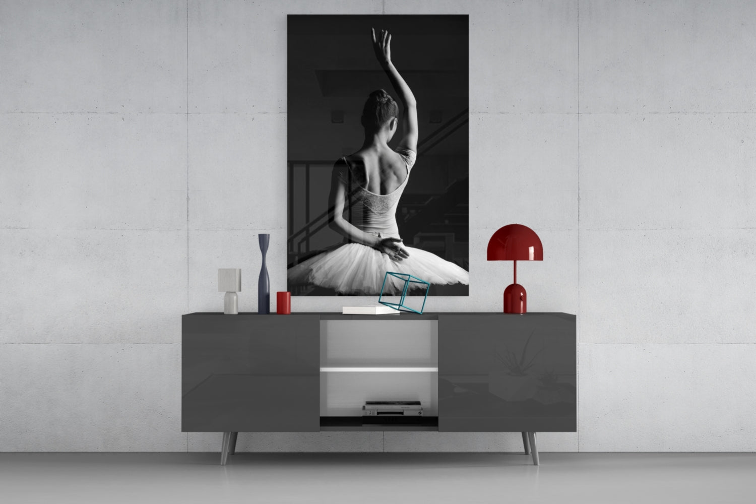 Ballerina Glass Wall Art