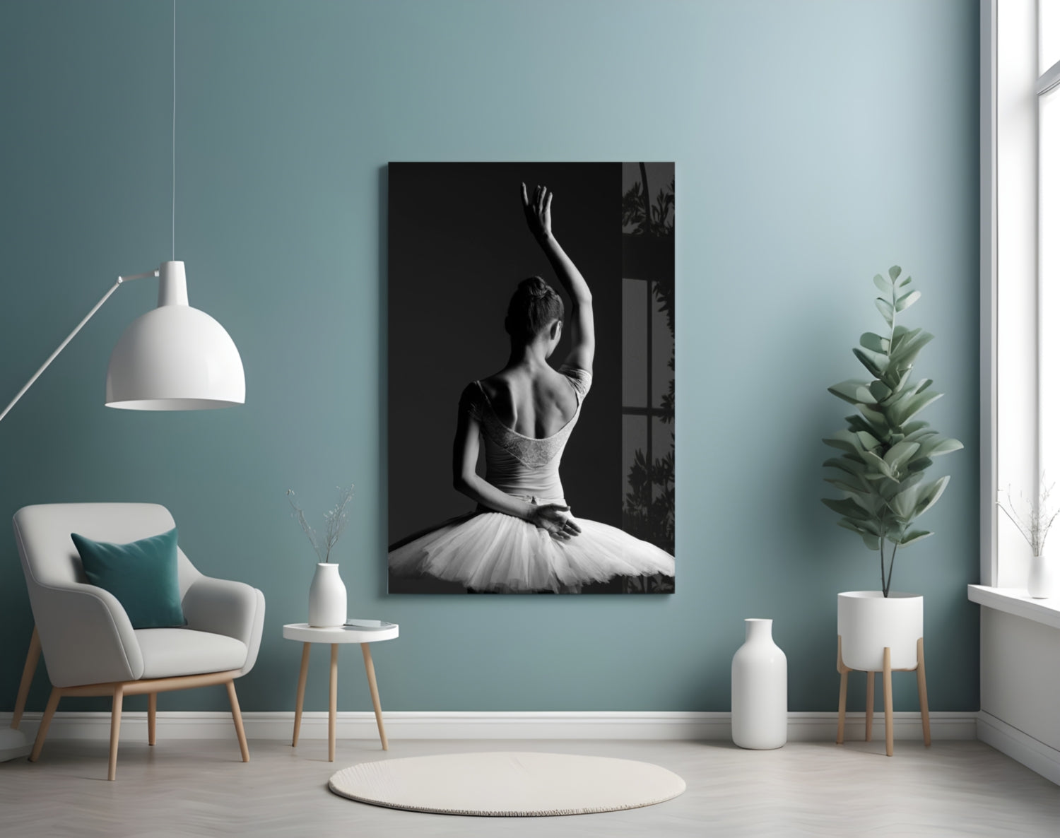 Ballerina Glass Wall Art