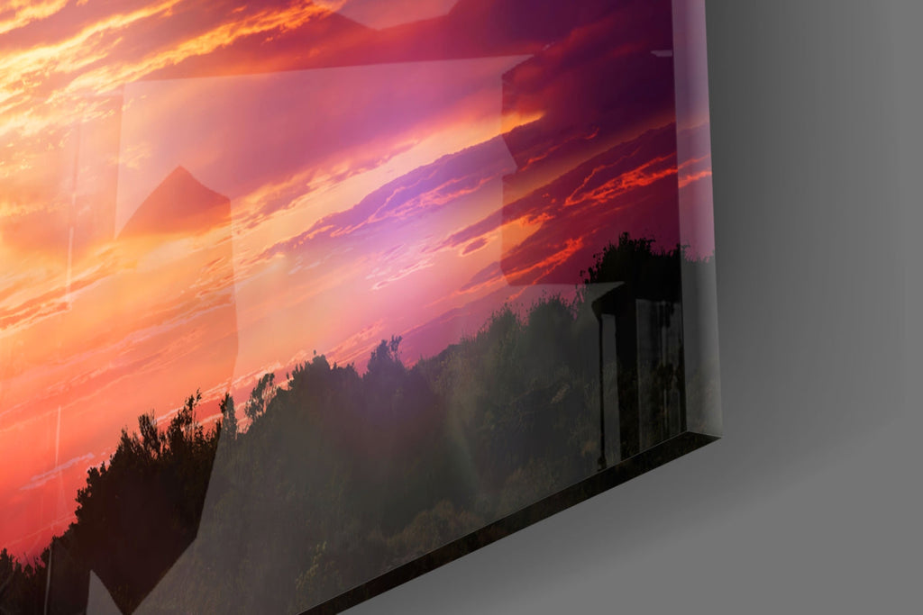 Cross Glass Wall Art