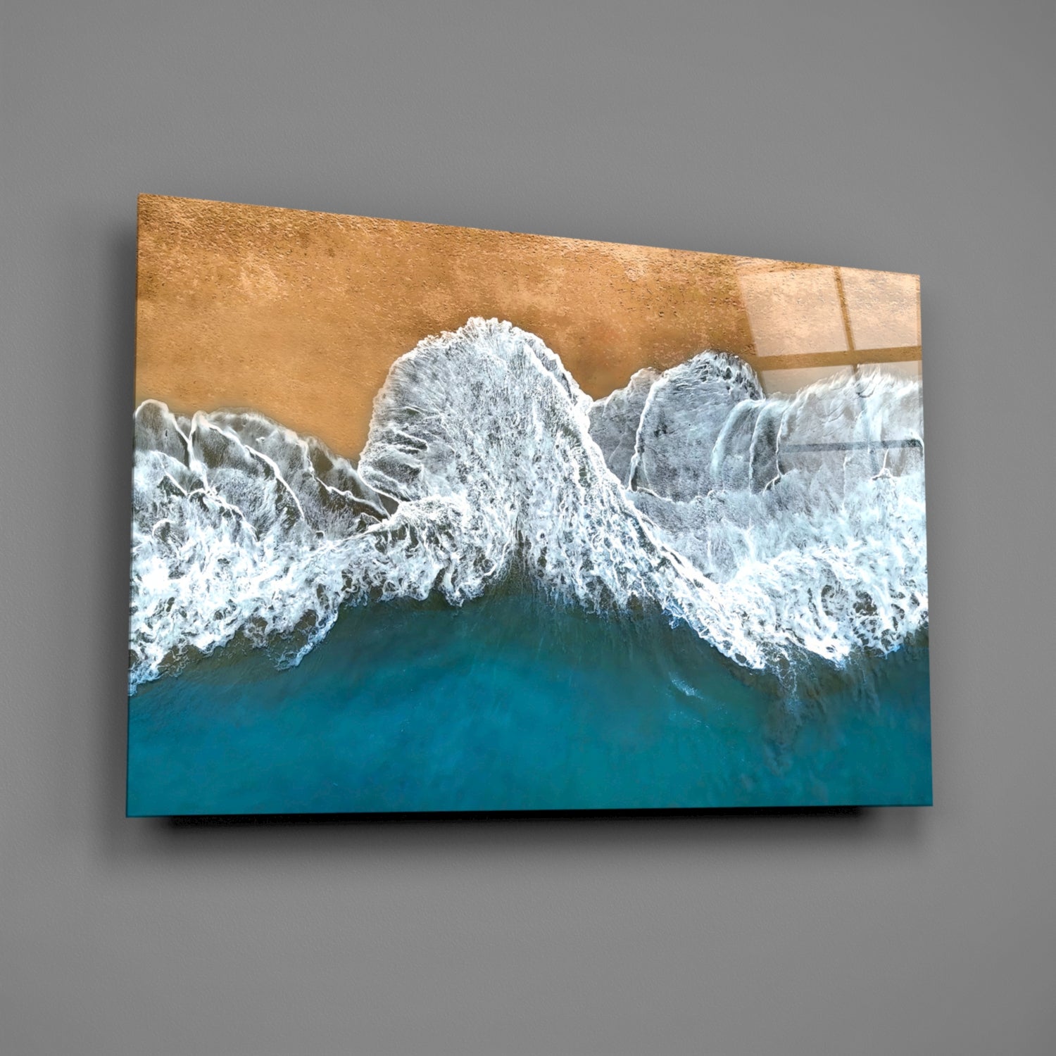 Waves Glass Wall Art