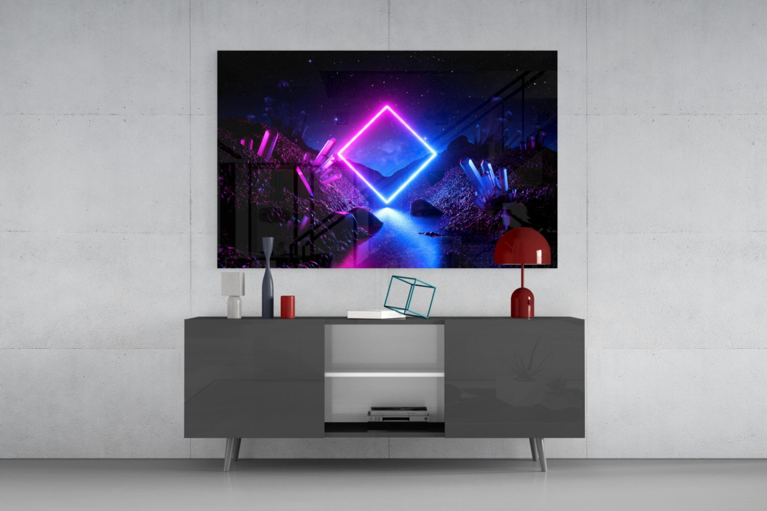 Abstract Art Glass Wall Art
