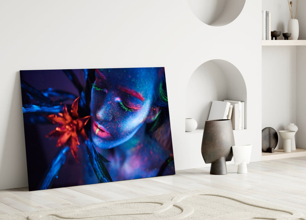 Woman Glass Wall Art