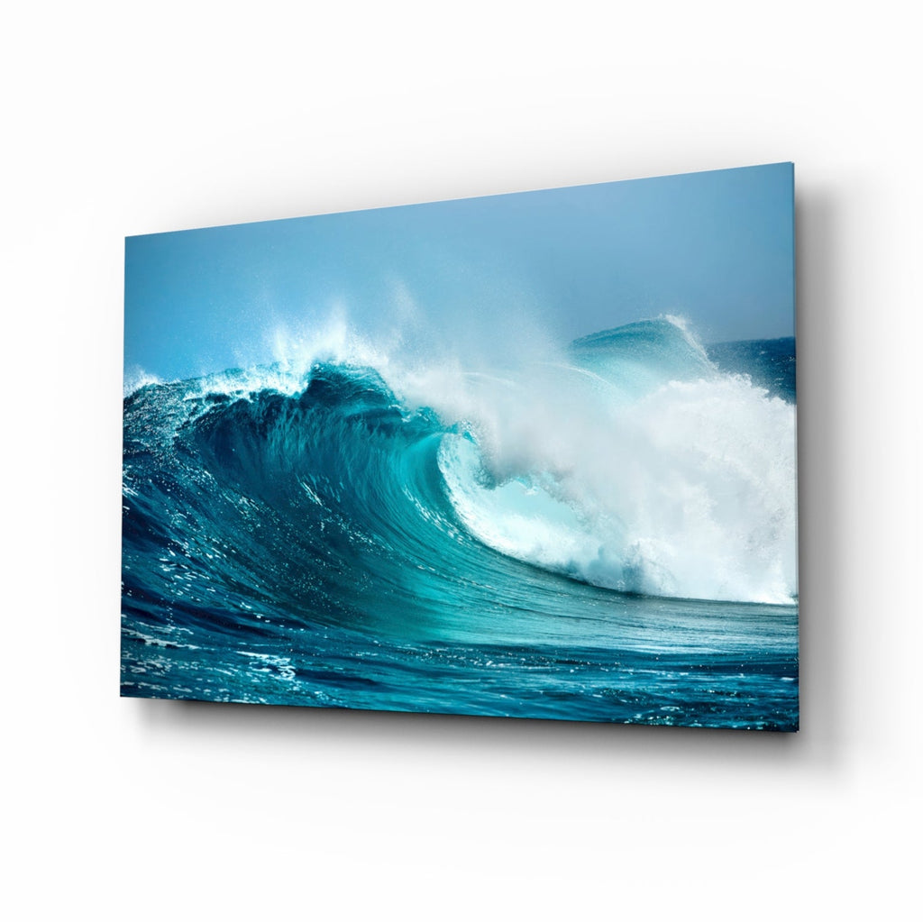 Waves Glass Wall Art