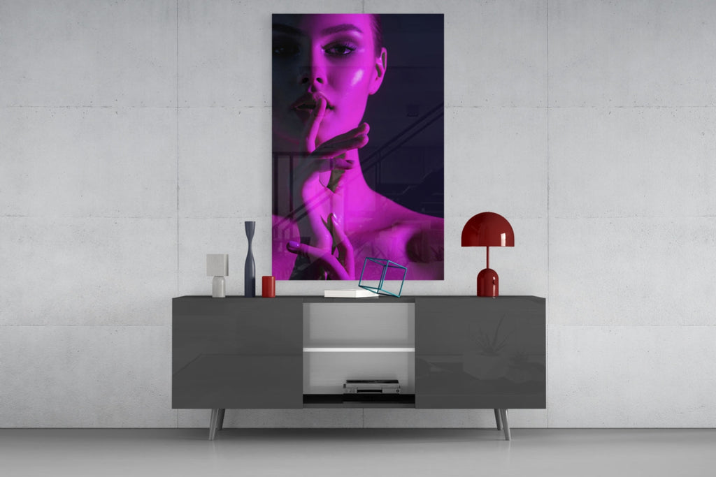 Woman Glass Wall Art