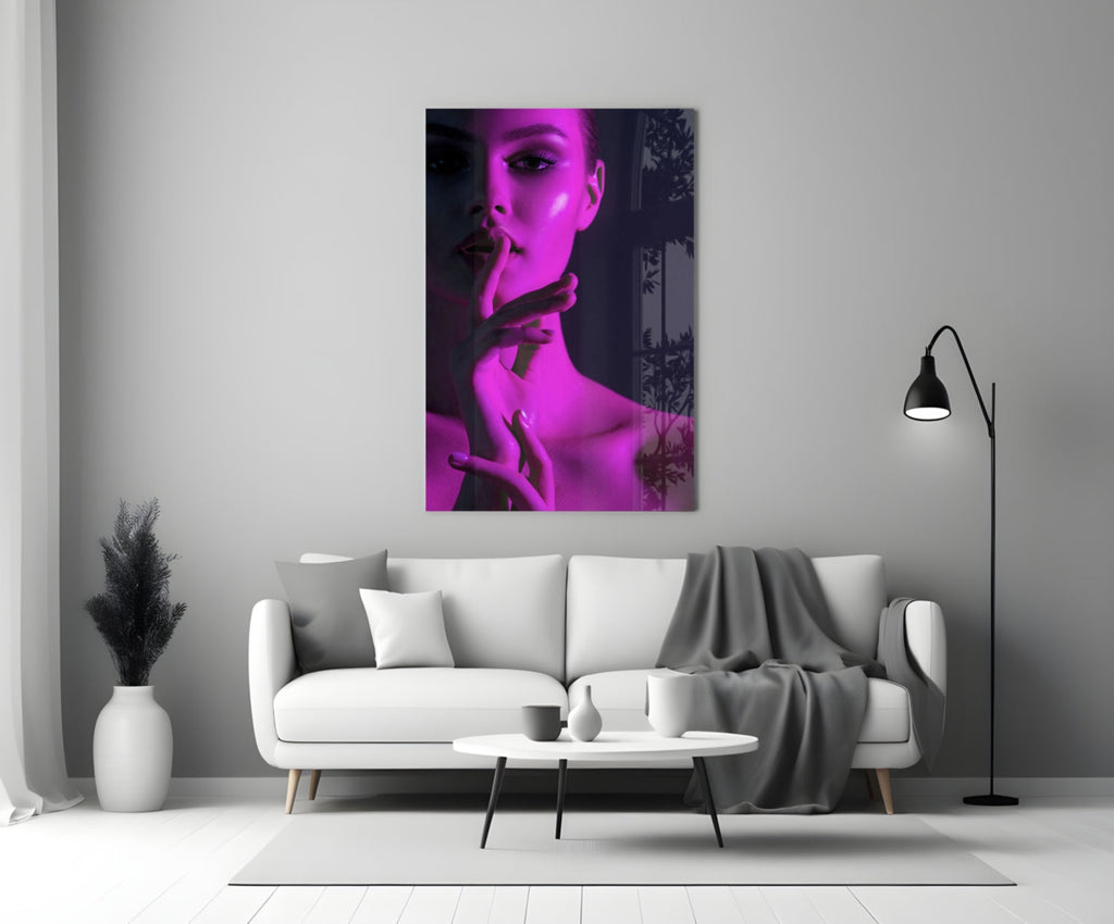 Woman Glass Wall Art