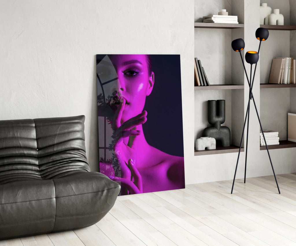 Woman Glass Wall Art