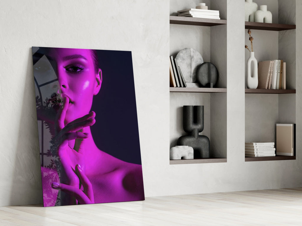 Woman Glass Wall Art