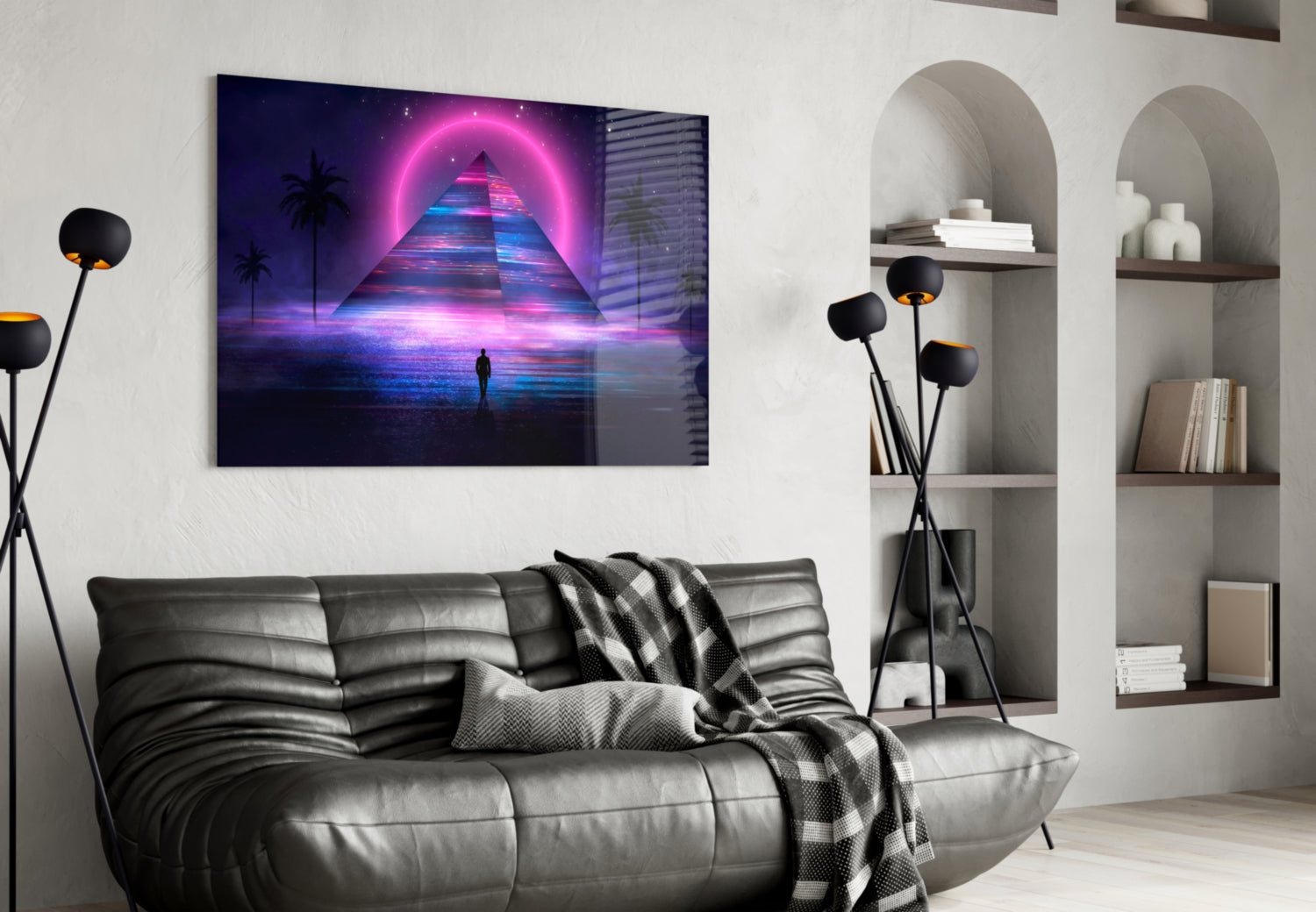 Abstract Art Glass Wall Art