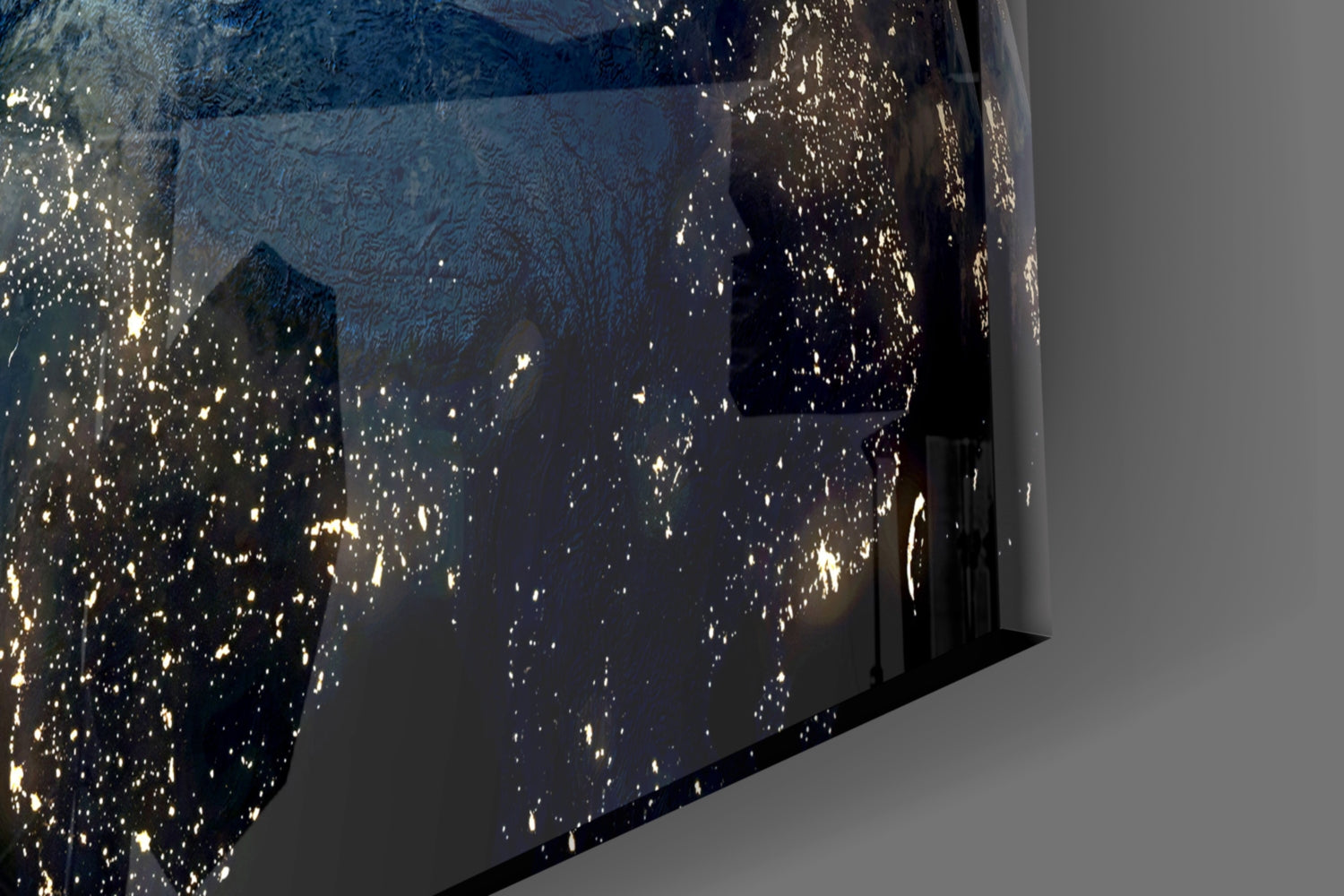 World Glass Wall Art