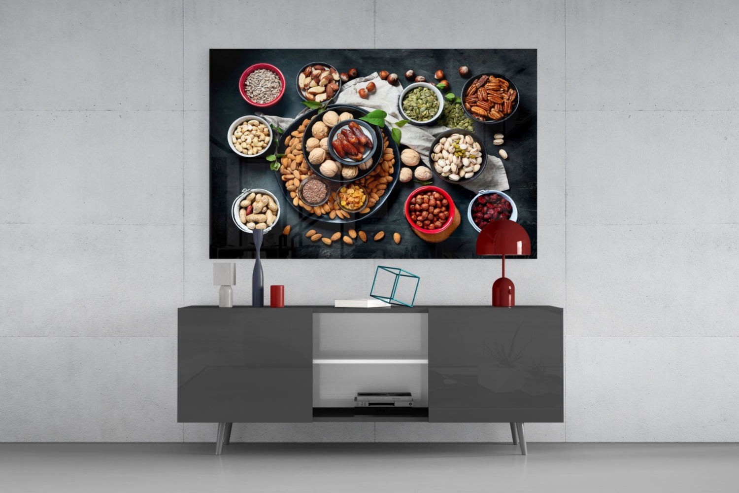 Nuts Glass Wall Art