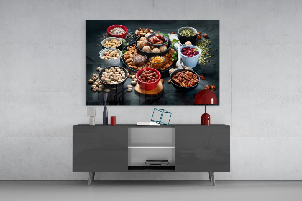 Nuts Glass Wall Art