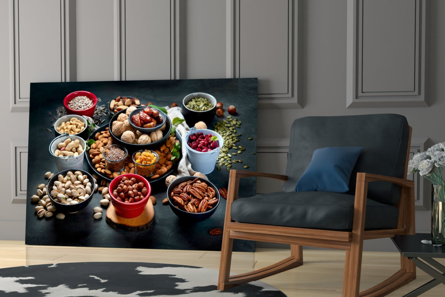 Nuts Glass Wall Art