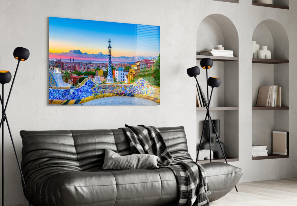 Barcelona Glass Wall Art
