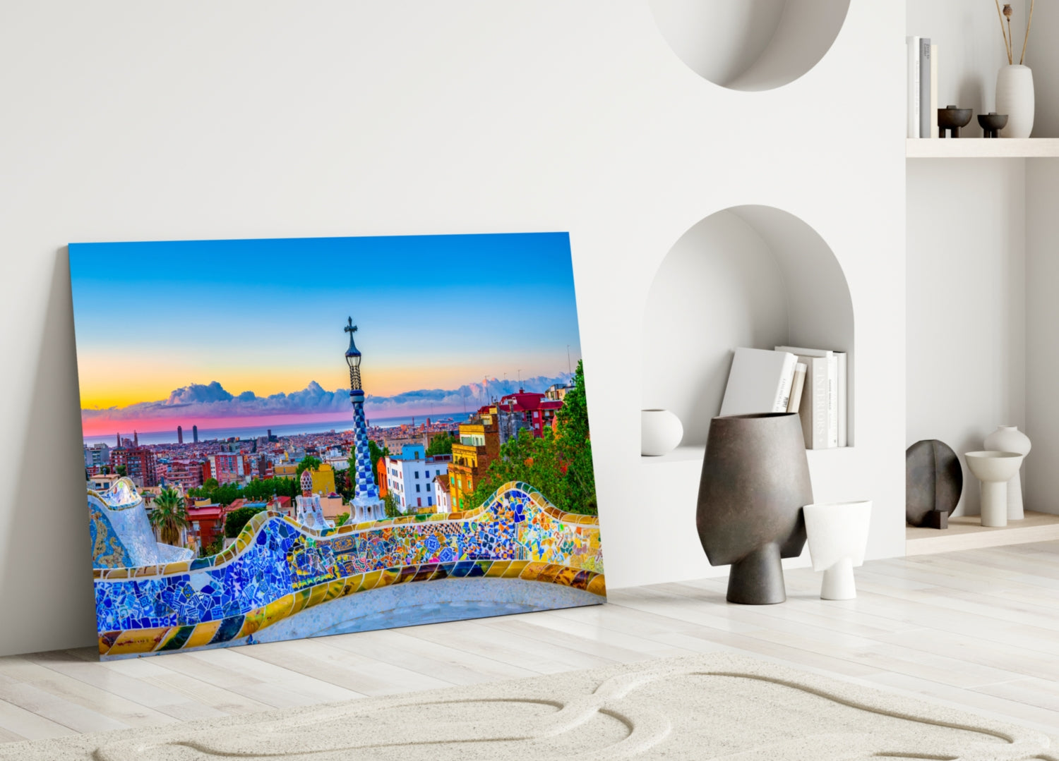 Barcelona Glass Wall Art
