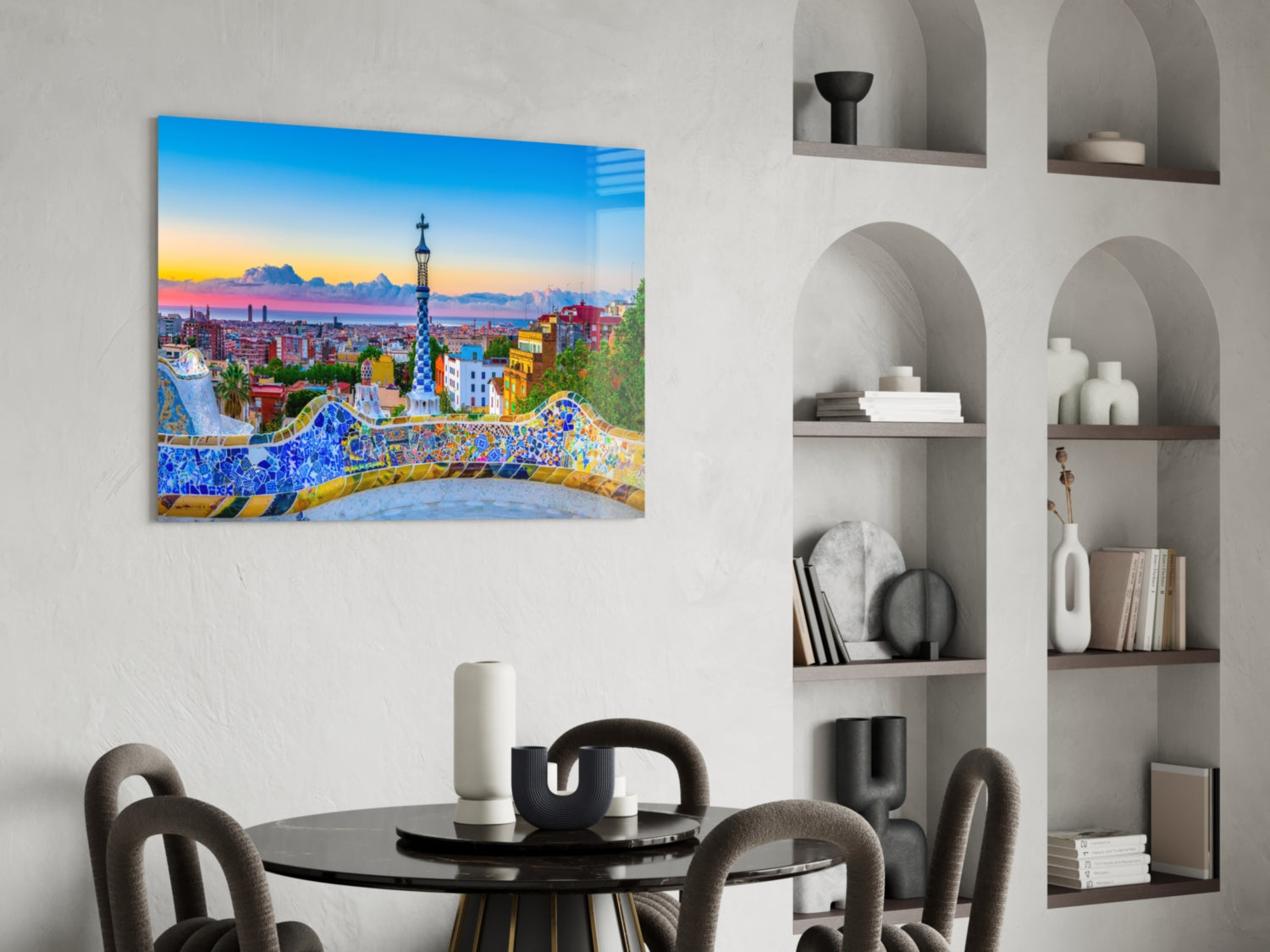 Barcelona Glass Wall Art