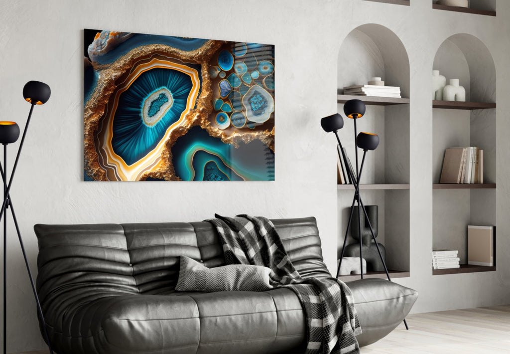 Abstract Art Glass Wall Art