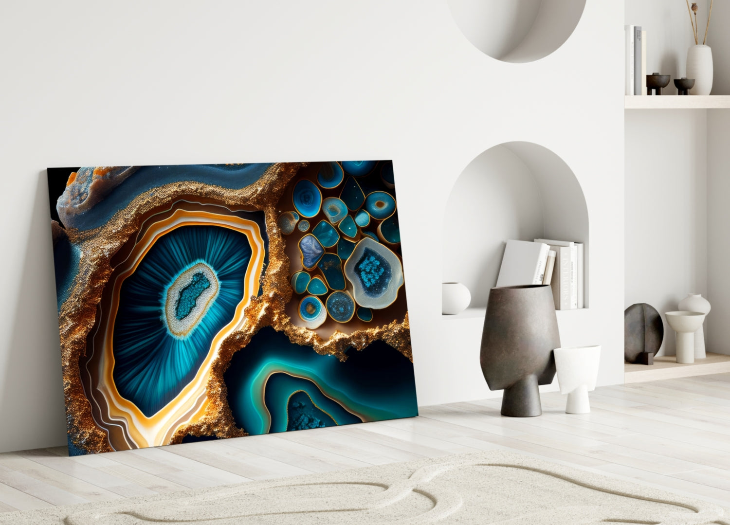 Abstract Art Glass Wall Art