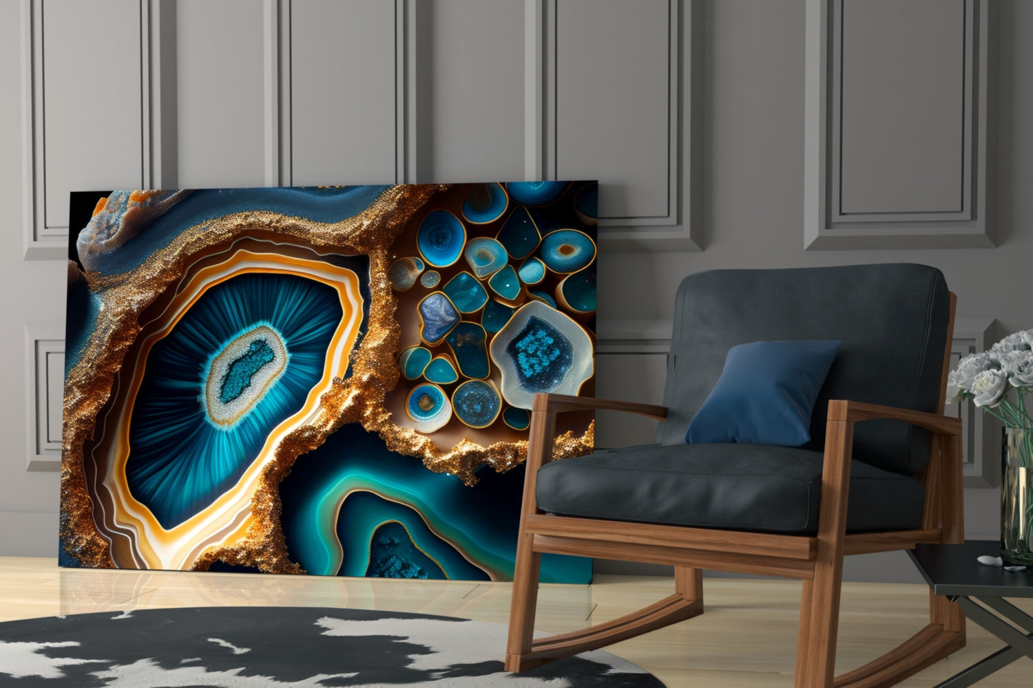 Abstract Art Glass Wall Art