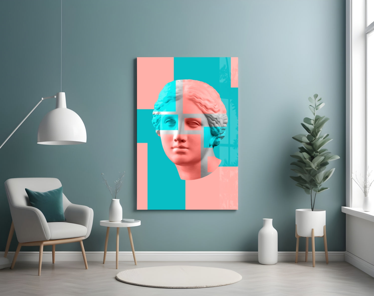Abstract Art Glass Wall Art