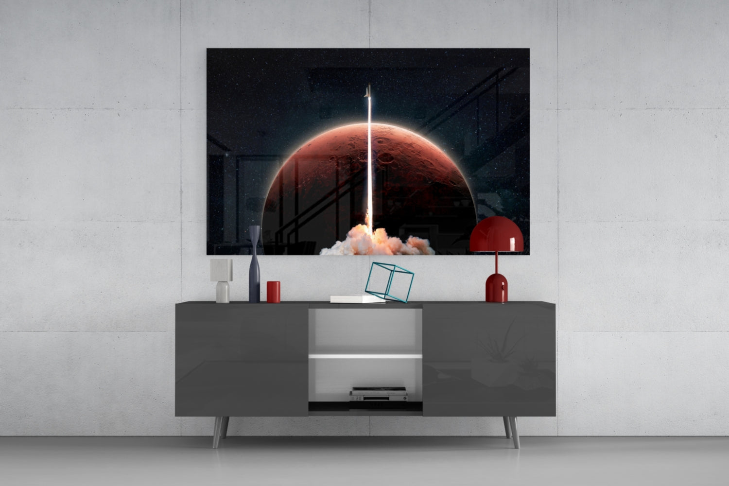 Abstract Art Glass Wall Art