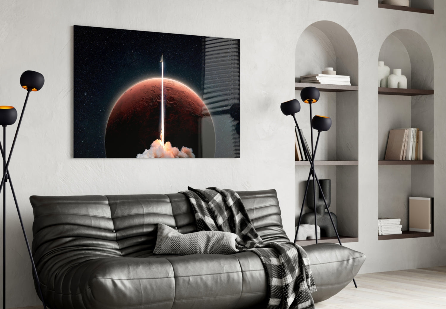 Abstract Art Glass Wall Art