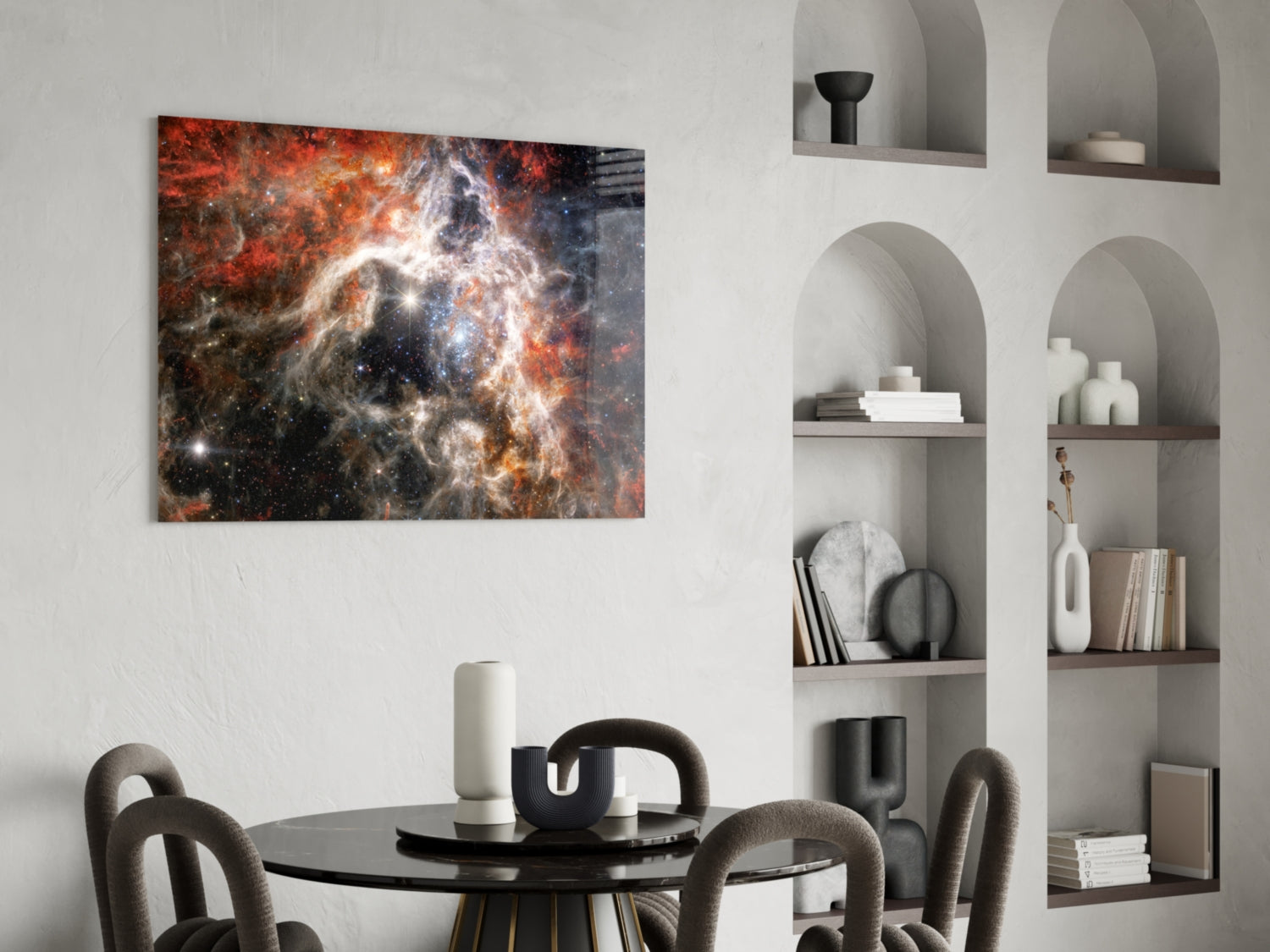 World Of The Galaxy Glass Wall Art