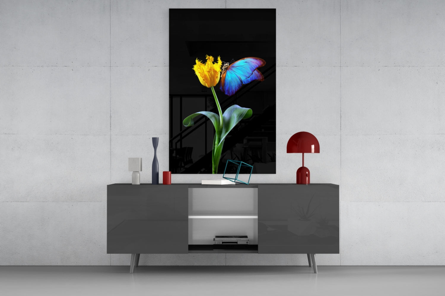 Abstract Art Glass Wall Art