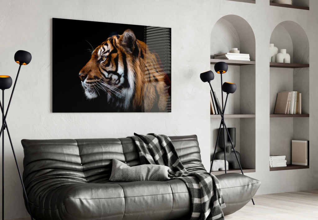 Tiger Glass Wall Art