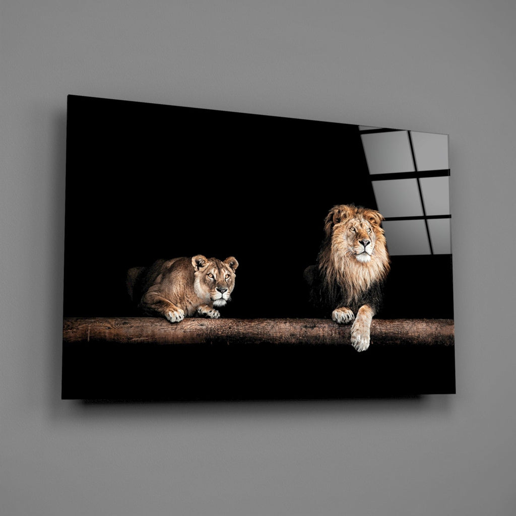 Leo Family Glass Wall Art
