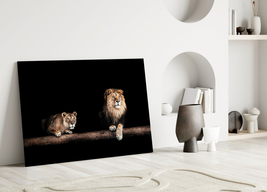 Leo Family Glass Wall Art