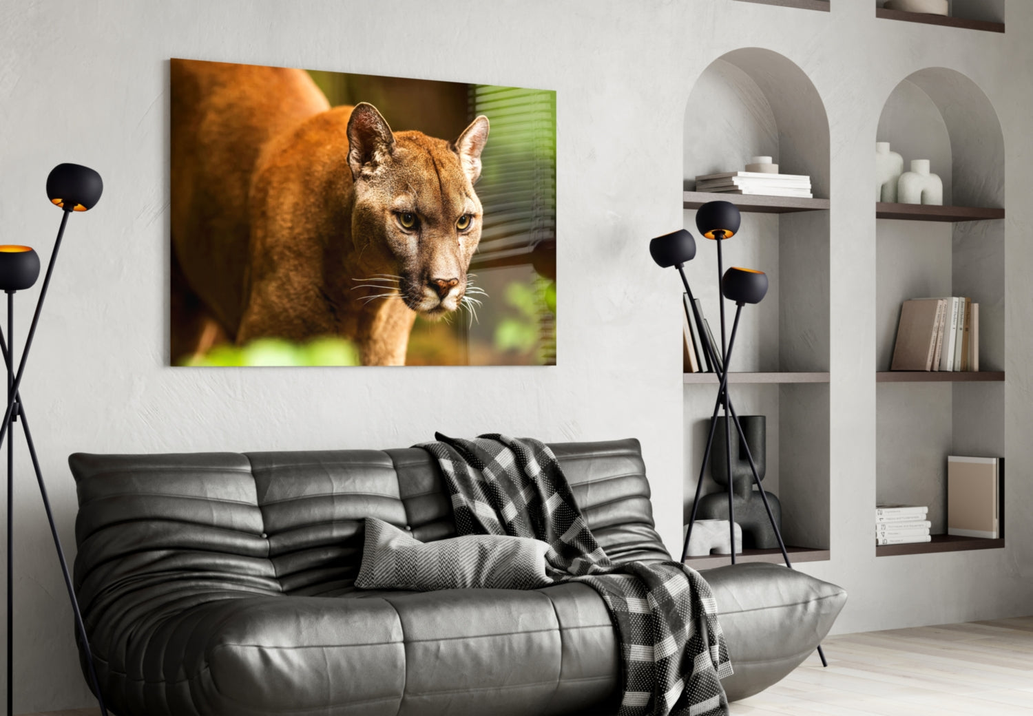 Puma Glass Wall Art