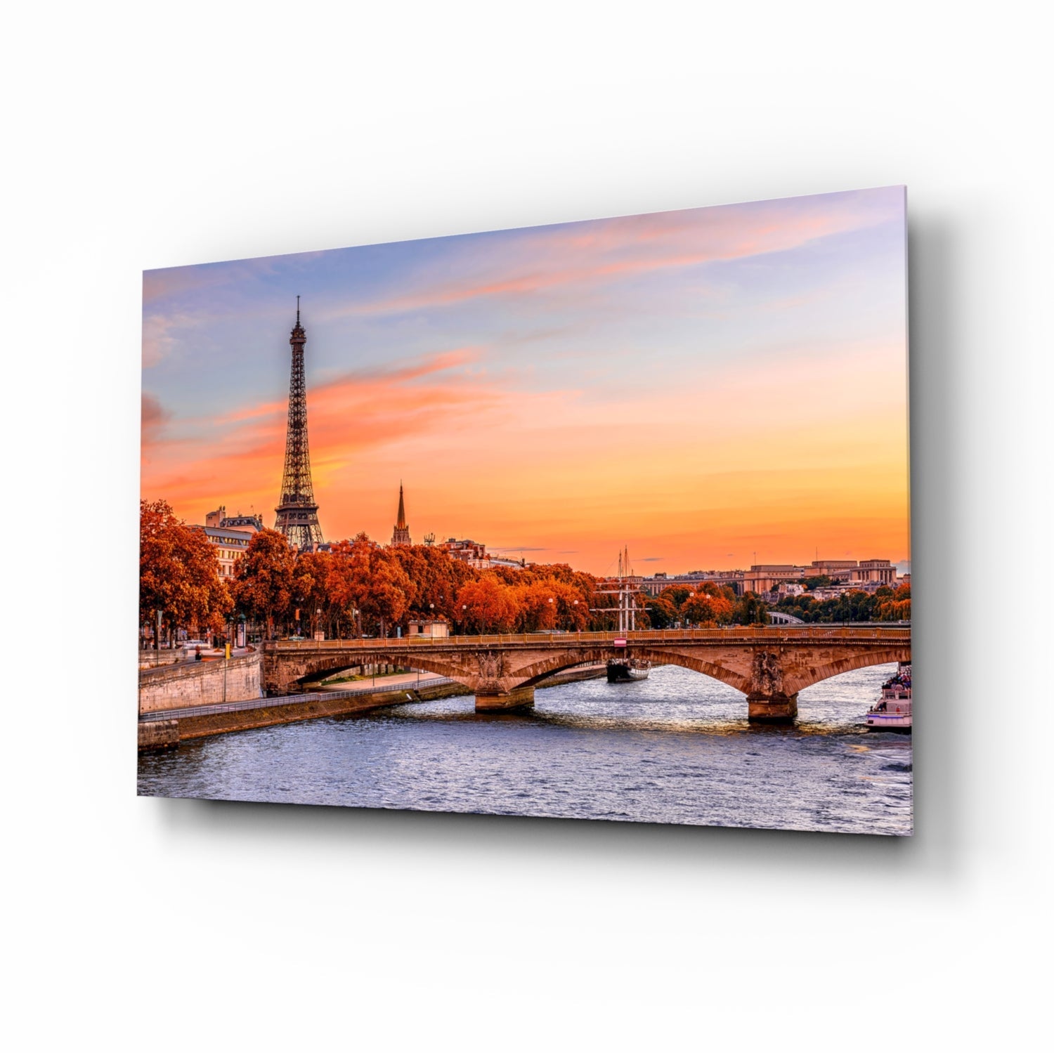 Eiffel Tower Glass Wall Art