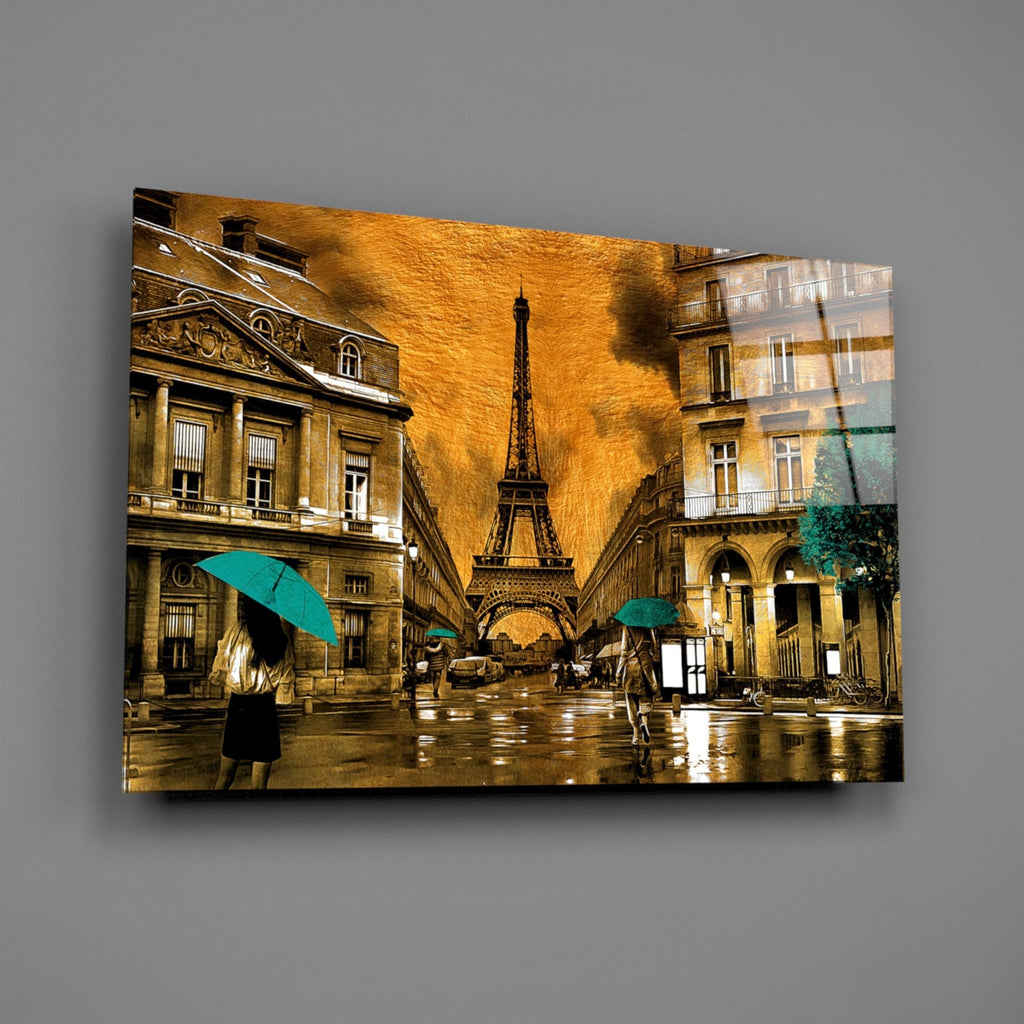 Eiffel Tower Glass Wall Art