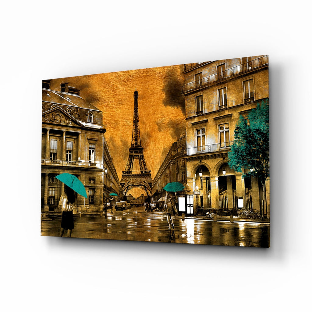 Eiffel Tower Glass Wall Art