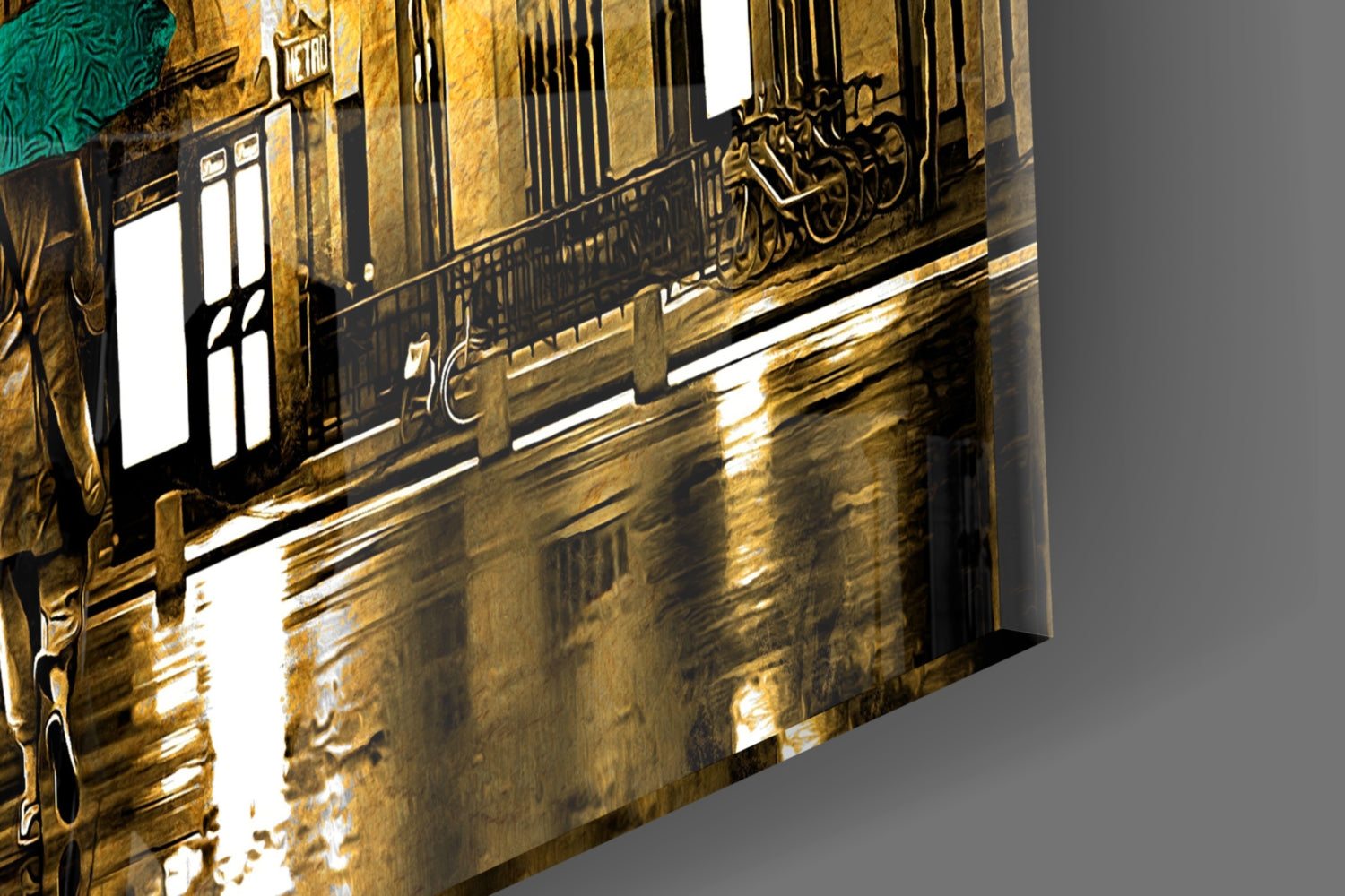 Eiffel Tower Glass Wall Art