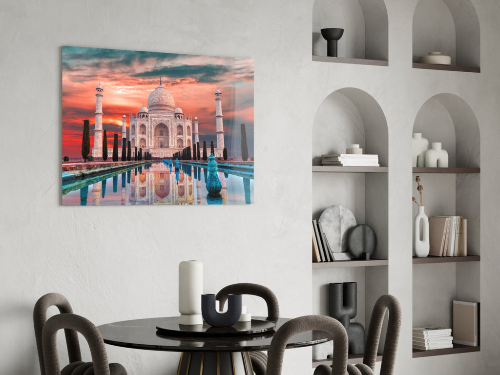 Taj Mahal Glass Wall Art