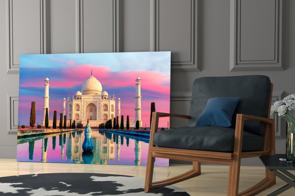 Taj Mahal Glass Wall Art