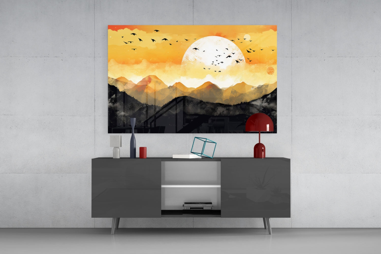 Nature View Glass Wall Art