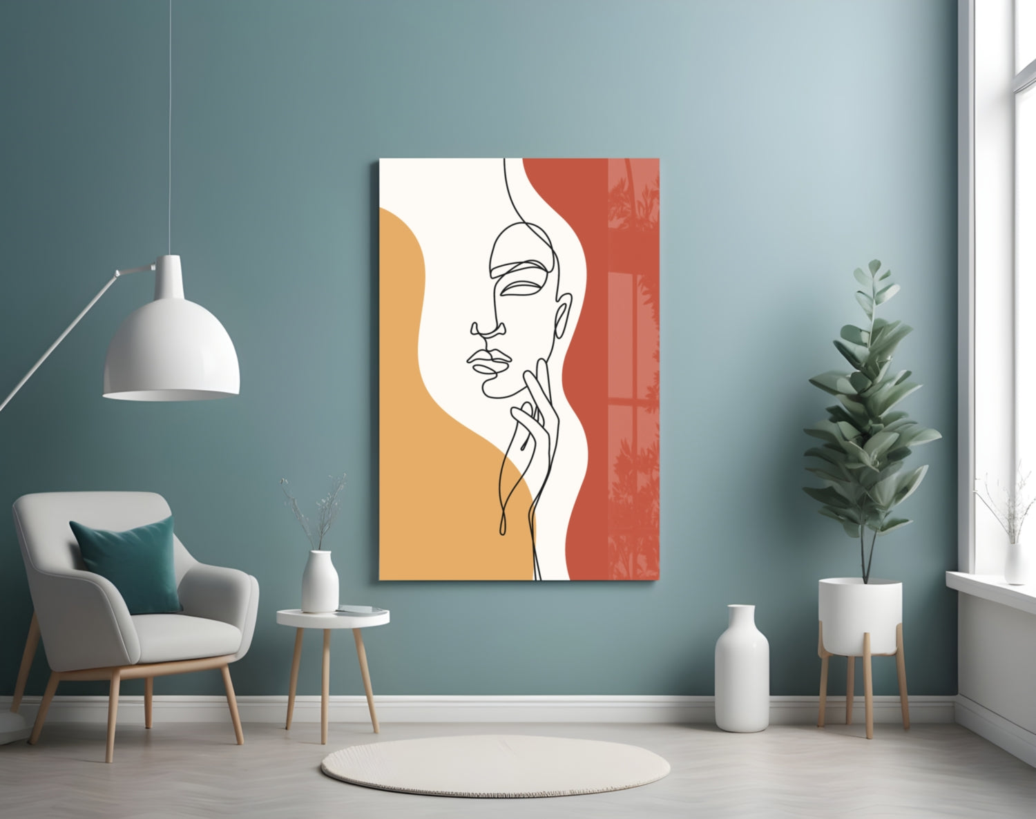 Woman's Art Glass Wall Art